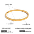 Bangle Stainless Steel Gold-Plated Bracelet — jewelry construction