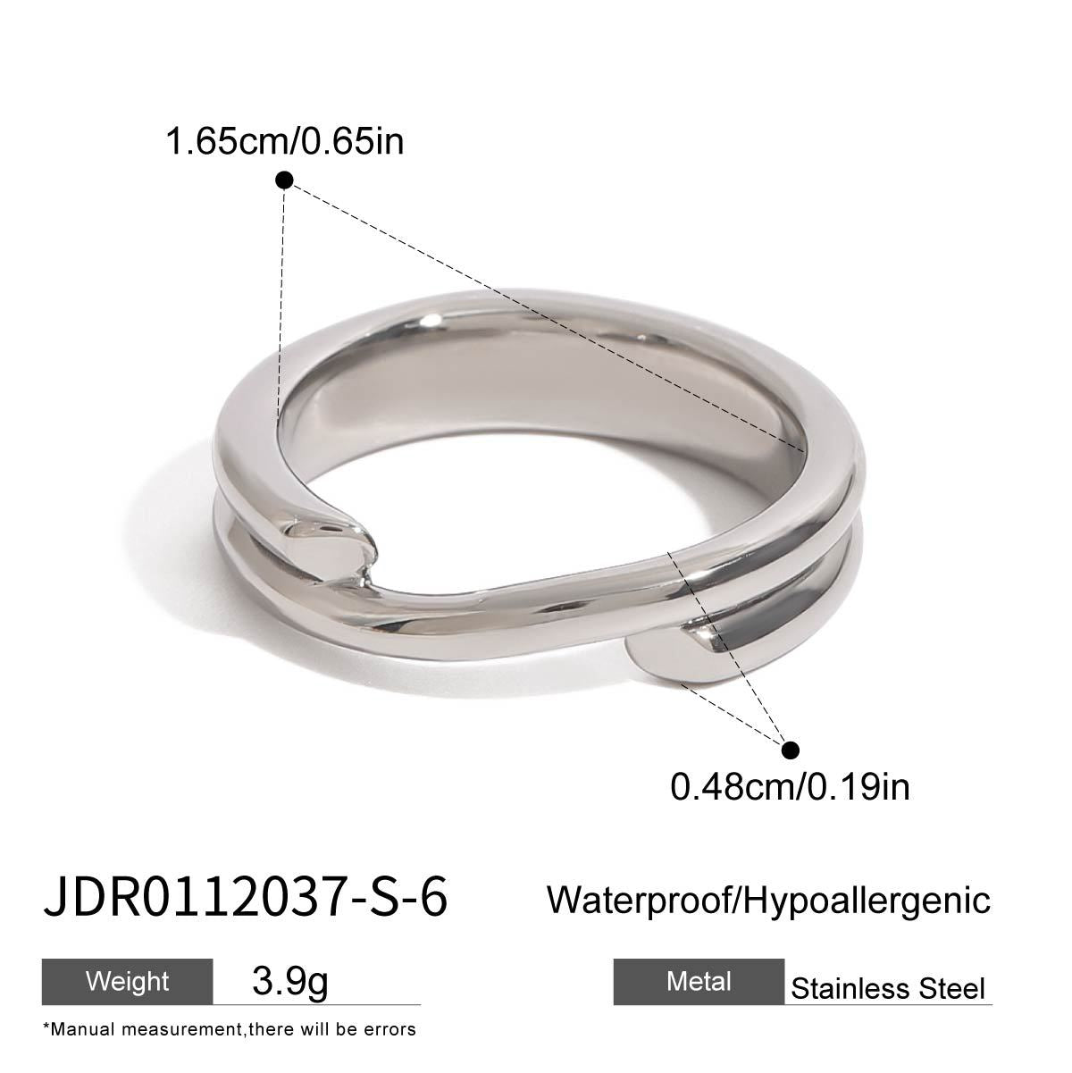 Stainless Steel Stacking Rings Non-Fading Jewelry ring