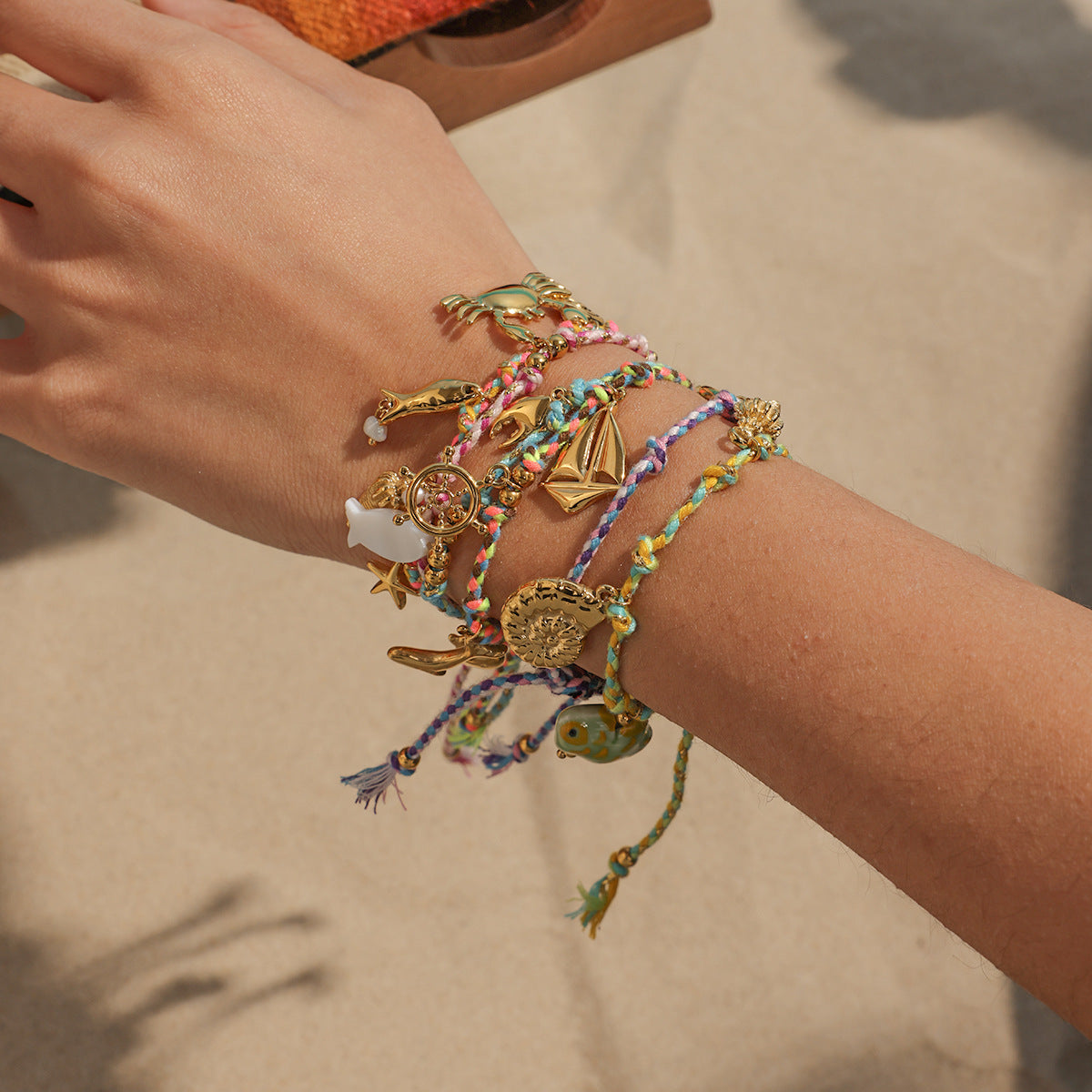 Ocean Weaving Diy Bracelet Bracelet Stainless Steel Jewelry Accessories Pendant