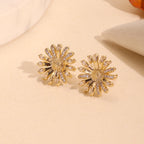CYE0140 Zircon Daisy Elegant Stud Earrings