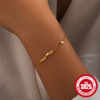 MaMa Alphabet Bracelet 925 Sterling Silver For Women Mothers Day Gift