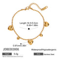 Gold-Plated Stainless Steel Bangle Bracelet with Cubic Zirconia Detail — alternate product view — jewelry finish and design detail
