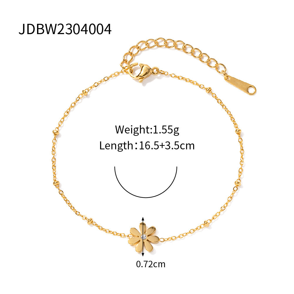 Zircon Bracelet Stainless Steel Jewelry Girls Jewelry