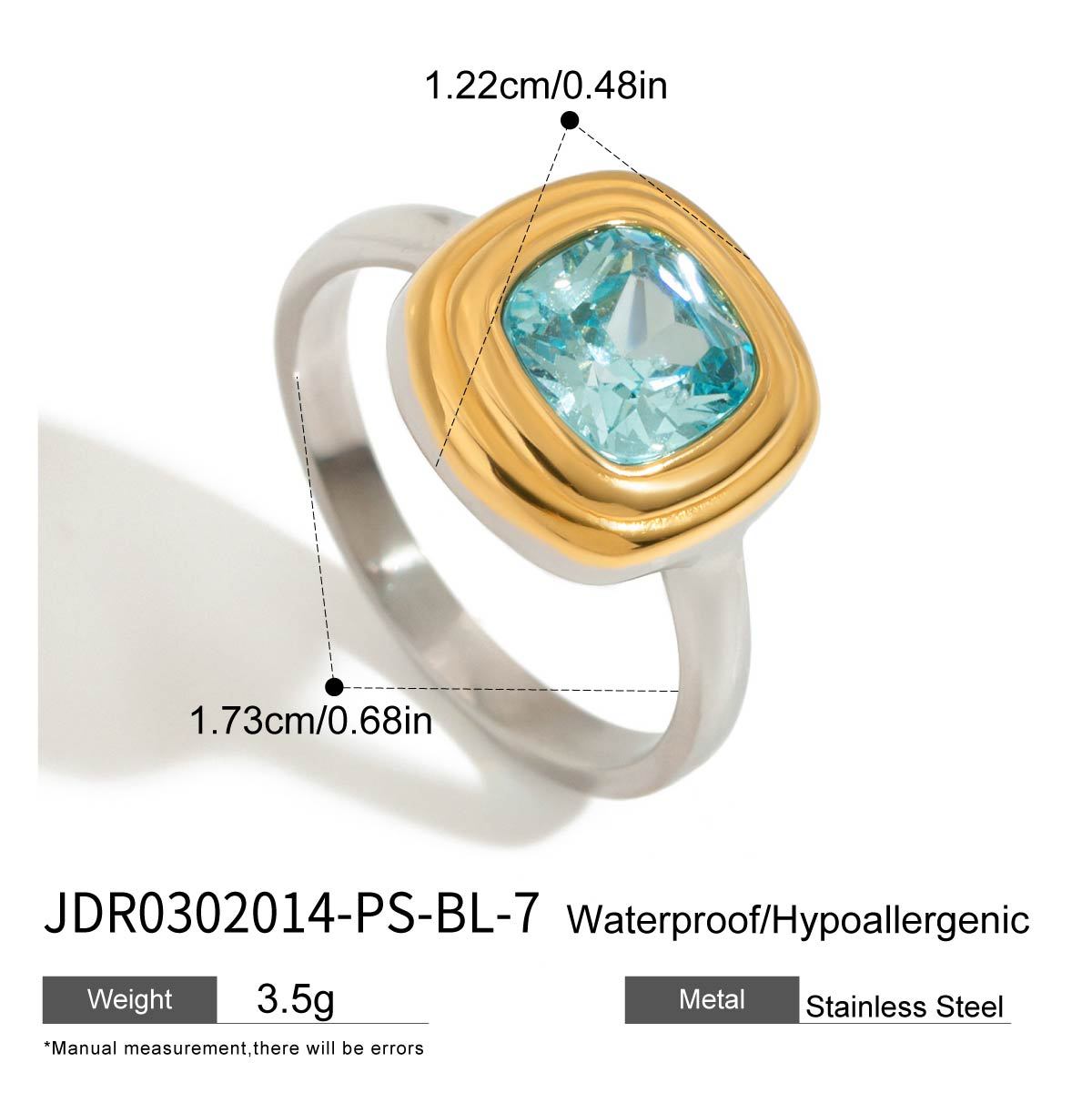 Golden Bean Pearl Necklace Jewelry Stainless Steel Natural Stone Ring