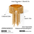 Tassel 18K Gold-Tone Stainless Steel Ring with a refined design profile