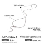 2H Stainless Steel Metal Bracelet Non-Fading Jewelry for Women Design