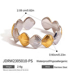 Vacation Starfish Shell Ring Non-Fading Jewelry Stainless Steel Accessories Ring
