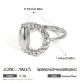 Gold-Tone Stainless Steel Ring — Luminous Finish with a refined design profile