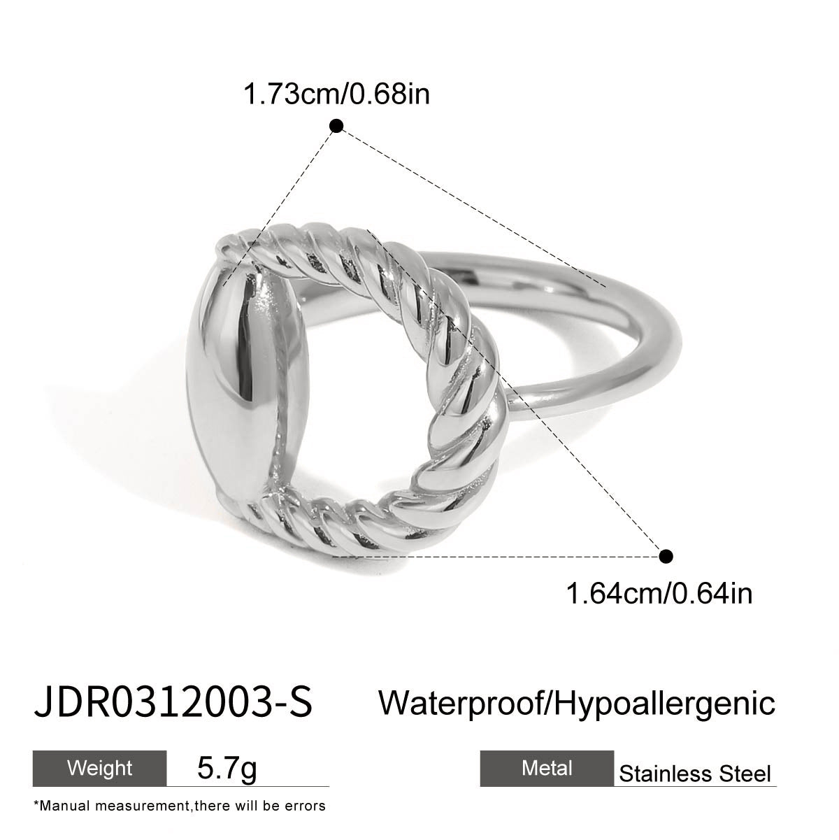 Steel Color Ring Non-Fading Jewelry Stainless Steel Accessories rings