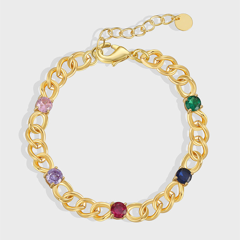 B0129 New hip-hop style bracelet for women with fashionable design