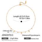 Zircon Necklace Women's Collarbone Chain Non-Fading Stainless Steel Jewelry