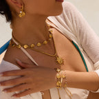 Ocean Jewelry Vacation Necklace for Women Simple Bracelet Non-Fading Jewelry