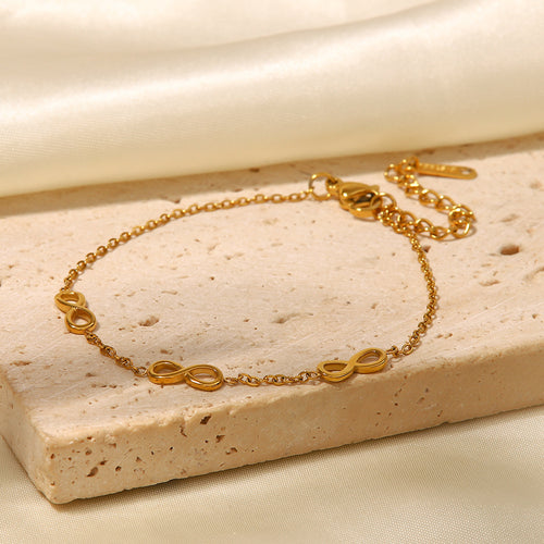 18K Gold-Plated Stainless Steel Bracelet — Contemporary Style — design detail