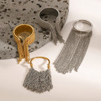 Stainless Steel Tassel Ring18k Goldware rings