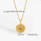2H Stainless Steel Eight-Pointed Star Necklace Collarbone Chain Jewelry necklace