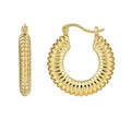 Gold-Plated Brass Vintage-Inspired Earrings — Statement Style styled for independent jewelry boutiques — jewelry finish and design detail