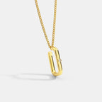 Genderless Geometric Pendant Necklace Hip Hop Sweatshirt Accessory Simple Fashion New Arrival