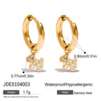 Stainless Steel Rhinestone Earrings Women's Earrings Non-Fading Earrings Jewelry