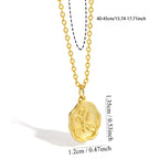 N0051 gold Iris Necklace Flower Vintage Pendant Matte Accessories