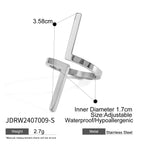 2H Love Necklace Simple Earrings Stainless Steel Jewelry earrings