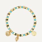 B0244 Shell Conch Beaded Vintage Bohemian Vacation Trend Bracelet