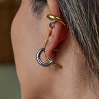 Double c Color Block Earrings Ear Studs Design Sense Earrings Stainless Steel Jewelry Accessories