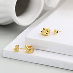 E0068 Spring Earrings for Women Fashion Gold-Plated Zircon Design Earrings Trendy Small Accessories
