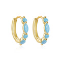 925 Sterling Silver Zircon Hoop Earrings — jewelry product photo 09 — jewelry finish and design detail