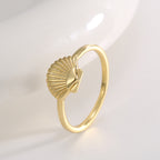 R0682 Vintage Fashion Vacation Ring for Women Hot Sale Shell Design Tail Ring