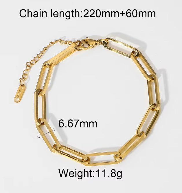 Bracelet Jewelry Stainless Steel Bracelet Real Gold Plating Women Inlaid Zircon Bracelet Factory Store