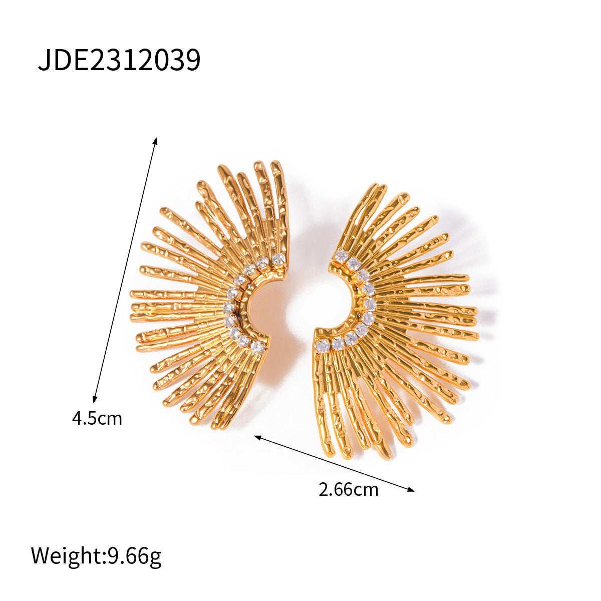 2H Stainless Steel Tassel Earrings Star Stud Earrings Jewelry Non-Fading