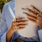 2H Freshwater Pearl Ring Non-Fading Jewelry Stainless Steel Accessories rings