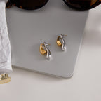 Water Drop Earrings Front and Back Style Earrings Non-Fading Ear Jewelry Stainless Steel Accessories
