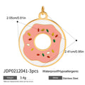 Gold-Plated Stainless Steel Pendant Charm — additional design view — jewelry finish and design detail