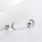 SE0189 s925Silver Moon Earrings New Earrings Simple Earrings