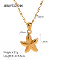 Seashell Pearl Stainless Steel Gold-Plated Necklace — jewelry detail — jewelry finish and design detail