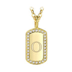 N0046 Gold-plated26Letter Square Necklace for Women, Simple Design English Choker Jewelry