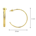 Gold-Plated Brass Geometric Round Earrings — Soft Contour styled for independent jewelry boutiques — jewelry finish and design detail