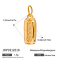 Gold-Plated Stainless Steel Pendant Charm — additional product detail 26 — jewelry finish and design detail