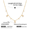 Cherry Stainless Steel Necklace in Gold-Tone with gold-tone stainless steel construction