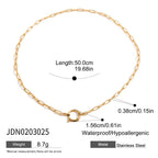 Stainless Steel diy Adjustable Necklace Choker Jewelry for Women