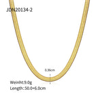 Exquisite18K Gold-Plated Stainless Steel Necklace Trendy Women's Necklace Layered Jewelry Snake Bone Chain Necklace