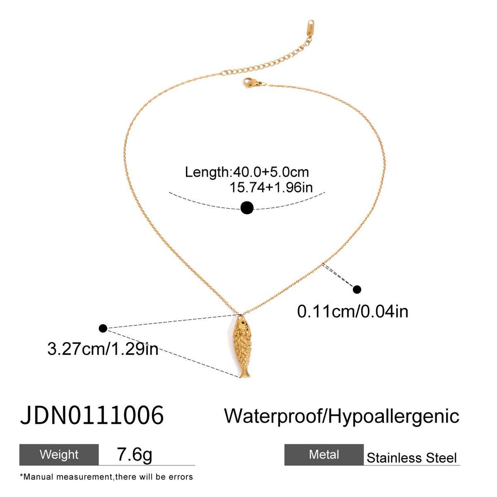 2H Necklace Accessories Collarbone Chain Non-Fading Jewelry Stainless Steel Accessories