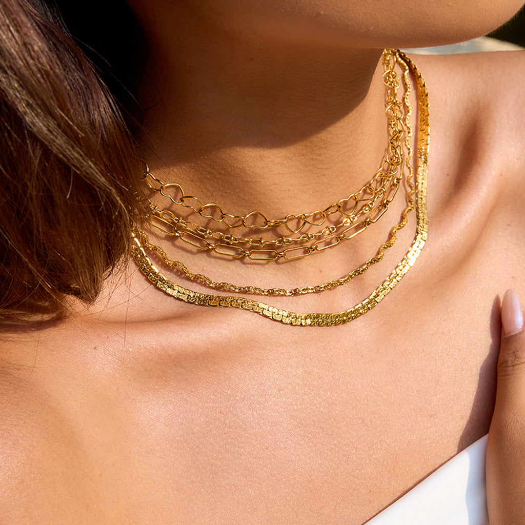 Necklace Simple Snake Bone Chain Clavicle Chain Jewelry Stainless Steel Choker