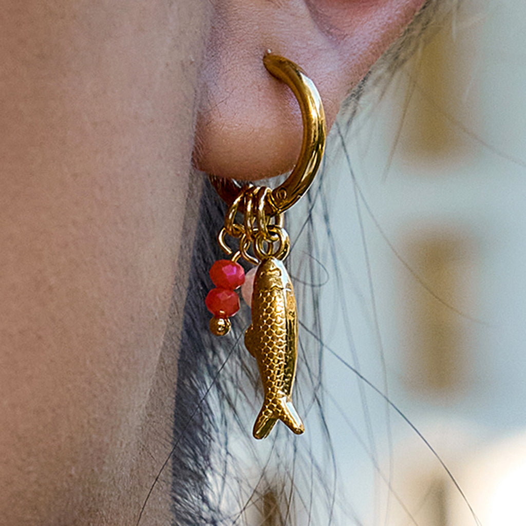 Simple Stainless Steel Necklace 18K Golden Beach Ocean Pendant Non-Fading Jewelry