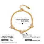 Stainless Steel Zircon Bracelet Women's Jewelry Non-Fading Jewelry