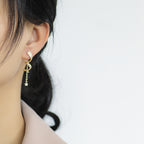 Spiral Curve Long Star Earrings for Women Minimalist Jewelry Earrings Ear Accessories Make Face Look Slim