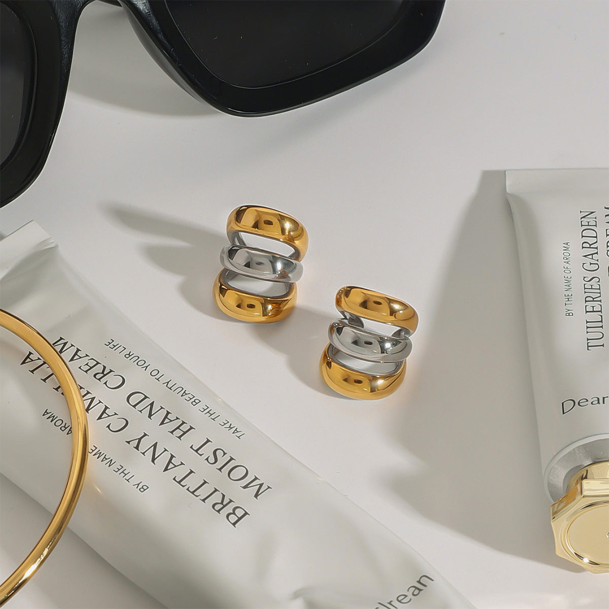 Stainless Steel Color Matching Ear Clip No Hole Earrings Ear Jewelry Earrings