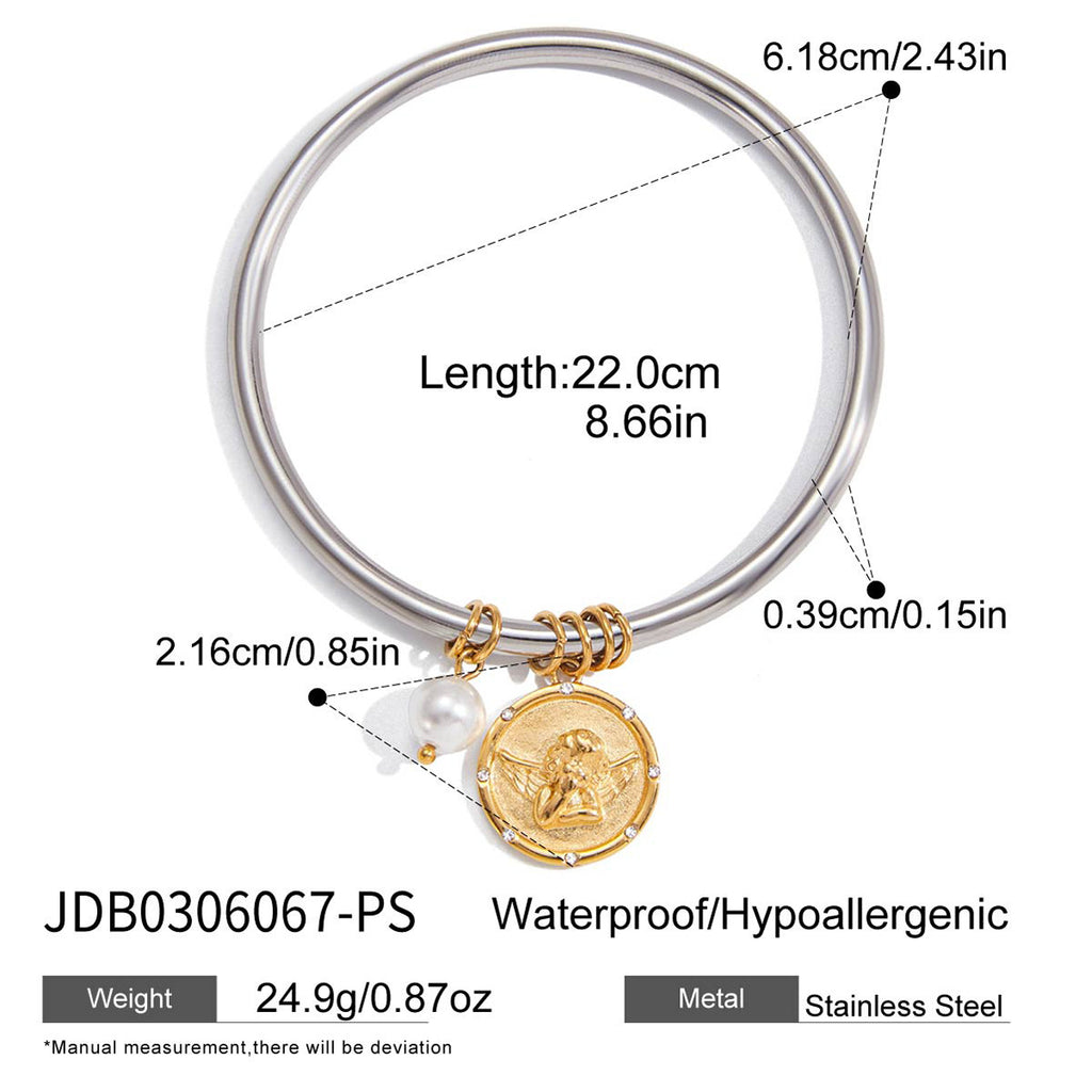 2H Original Coin Series Bracelet Retro Jewelry Non-Fading Stainless Steel Jewelry for Women