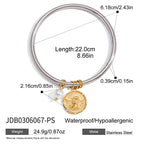2H Original Coin Series Bracelet Retro Jewelry Non-Fading Stainless Steel Jewelry for Women
